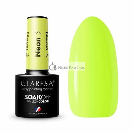 Neon UV Lak na nechty 5ml Claresa - Balenie 3 kusy