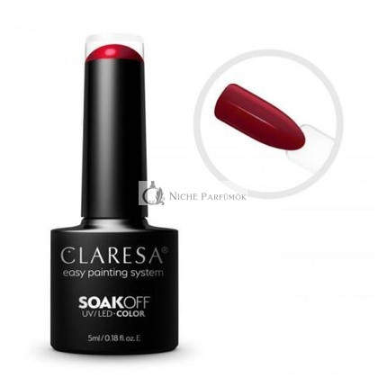 CLARESA SoakOFF UV/LED Gél Červený 420 5ml