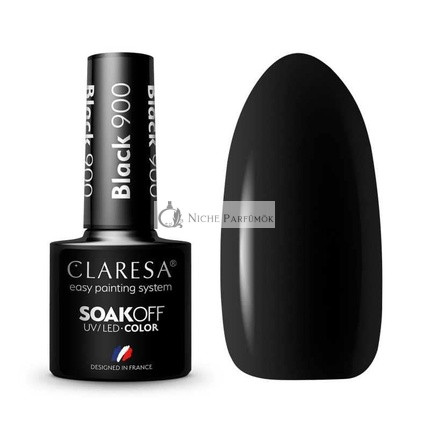 Claresa 900 Čierny UV Lak na Nechty, 5ml