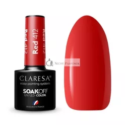 Claresa 412 Červený UV Lak na Nechty, 5ml