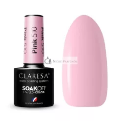 CLARESA SoakOFF UV/LED Gél Rúžová 510 5ml
