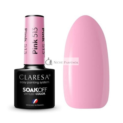 513 Rúžový UV Lak na Nechty 5ml Claresa