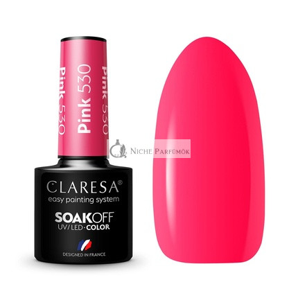 Claresa UV LED Lak na Nechty Kolekcia Hybrid Manikúra Odstrániteľný - 5ml Ružová Farba č. 530