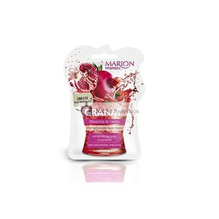 MARION Fit&Fresh Maska na tvár na posilnenie ciev Granátové jablko, 7.5ml