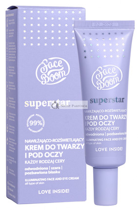 Bielenda Superstar Krém na tvár a oči - Hydratačný a rozjasňujúci, 50ml