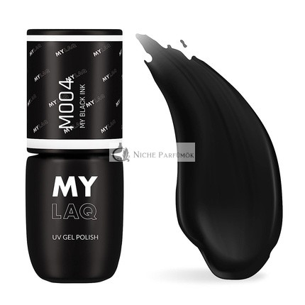 MYLAQ UV Lak na nechty - Čierny atrament, 7.2 ml