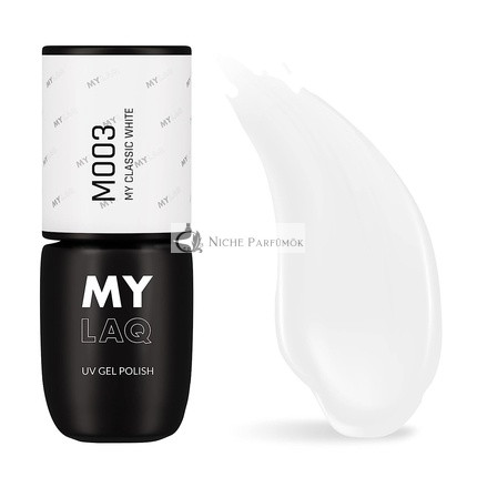 MYLAQ UV Lak na Nechty - Klasická Biela, 5 ml