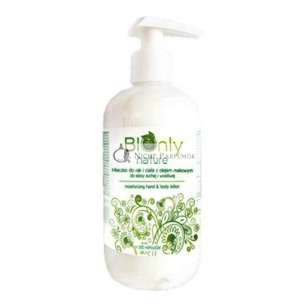 BIOnly Nature Mlieko na ruky a telo s olejom z maku, 300ml