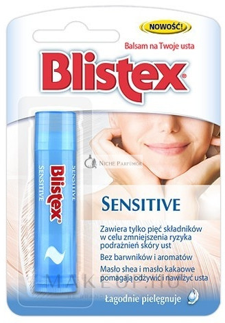 Blistex citlivý balzam na pery - Upokojujúca starostlivosť o citlivú pokožku
