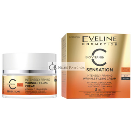 Eveline Sensation C Anti-Aging Krém na Tvár Deň/Noc Intenzívne Spevňujúci