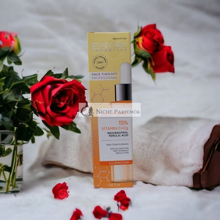 Eveline Ošetrujúce sérum Shot Rozjasňujúca liečba s 15% vitamínom C + Cg 30ml