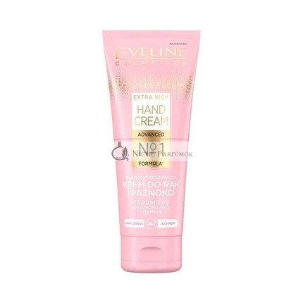 Eveline Extra Bohatý No1 Hĺbkovo Vyživujúci Opravnú Krém na Ruky a Nechty, 75ml