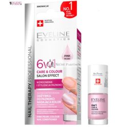   Eveline 6 v 1 Starostlivosť a Farba Rúžová Perla Kondicionér na Nechty, 5ml