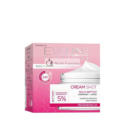 Eveline Cosmetics Regeneračný Krém Shot s 5% Opravným Koncentrátom