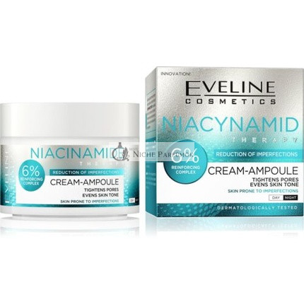 Eveline Niacinamidová Terapia Krém-Ampula 6% Posilňujúci Komplex, 50ml