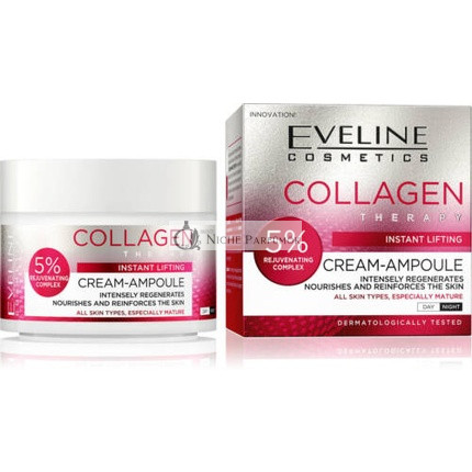 Eveline Kolagén Intenzív Obnovujúci Krém-Ampulka 5% Denný Nočný 50ml