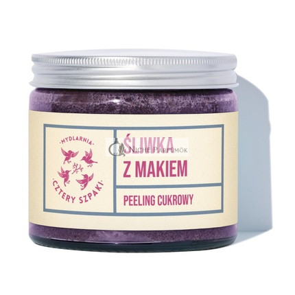 Mydlarnia Cztery Szpaki Cukrový Peeling na Telo Slivka s Makom - 250ml