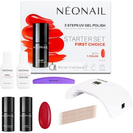 NEONAIL Prvá Voľba Začínajúci Set Ružová Červená Béžová