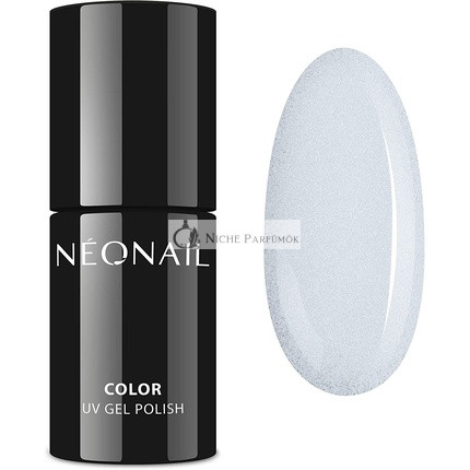NEONAIL Čierny trblietavý lak na nechty UV Lak - Mrs. Always Right, 7.2 ml