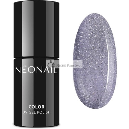 NEONAIL Šedý UV lak na nechty, 7.2ml, Rozdrvené Kryštály