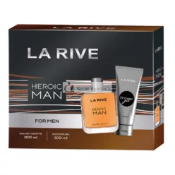   La Rive HEROIC Darčeková Sada EDT 100ml a Sprchový Gél 100ml - Nové a Originálne