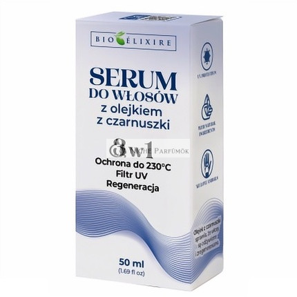 Bioelixir Olej z čierneho semena UV filter Sérum s olejom z čierneho kmínu 3 v 1, 50ml