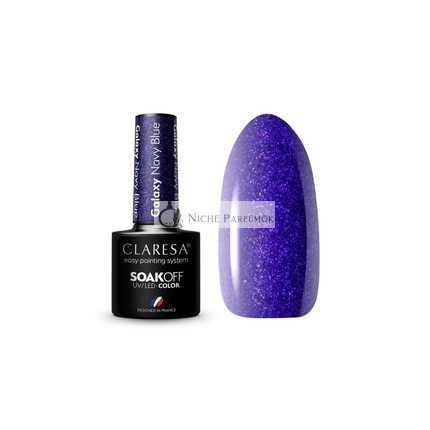 Galaxy Námořnická Modrá UV Nechtný Lak 5ml Claresa