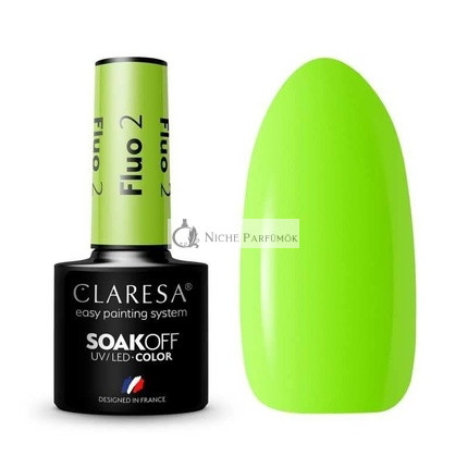 Fluo UV Lak na Nechty 5ml Claresa - 2ks