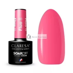 Claresa 8 Fluorescenčný UV Lak na Nechty, 5ml
