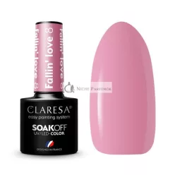   Claresa UV LED Lak na nechty Hybridná manikúra Soak Off Lak na nechty Farba Ružová č. 8 Fallin Love 5ml