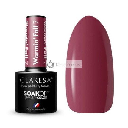7 Warmin Jesenný UV lak na nechty 5ml Claresa