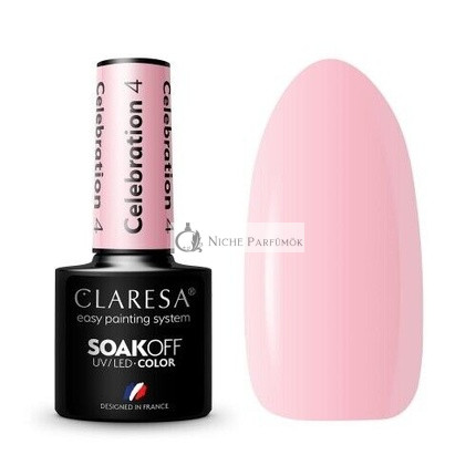 Oslavný UV lak na nechty 5ml Claresa - Balenie po 4