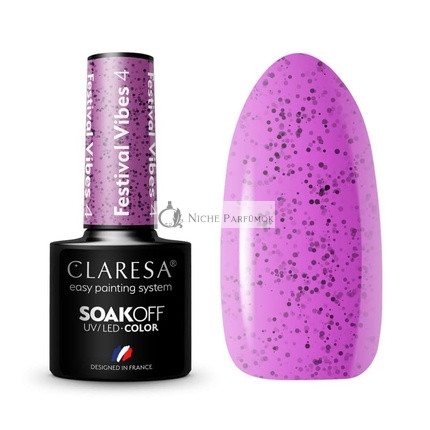 Festival Vibes UV Lak na Nechty 5ml Claresa - Balenie po 4
