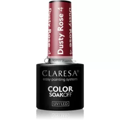   CLARESA Soak Off UVLED Prašková Ružová Hybridná Gélová Laky 004, 5g