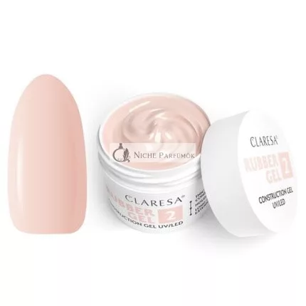 CLARESA Gél na Budovanie Nechtov - Gumový Gél 45g Stredný