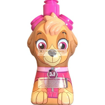 Air Val Paw Patrol 2 v 1 Sprchový gél a šampón 3D pre deti Skye, 400ml