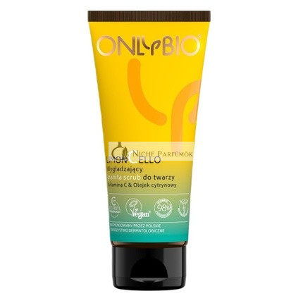 Onlybio Limoncello Hladký Granita Peeling na Tvár, 75ml