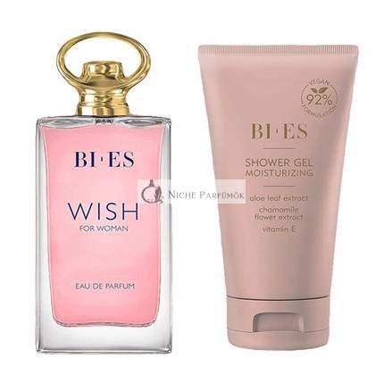 Bi-Es Wish Parfum a sprchový gél set - 90ml parfum a 150ml sprchový gél