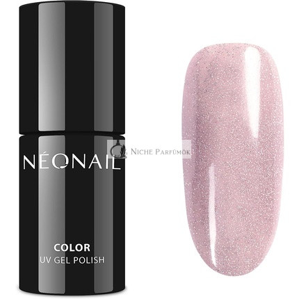 Neonail UV LED Nevestin ružový strieborný lak na nechty, 7.2ml