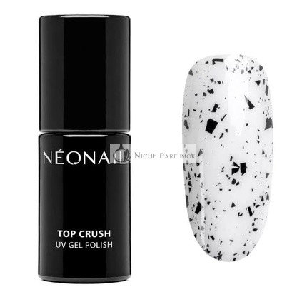 NEONAIL UV Lak na Nechty Top Coat Gél UV Top Crush Čierny Lesk 7,2ml