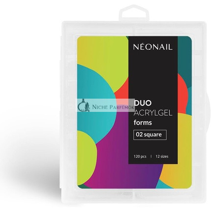 NEONAIL Formy Duo AcrylGel 02 Štvorcové