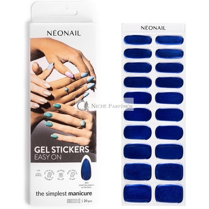NEONAIL UV Gél Nálepky Ľahké Na Aplikáciu M01 Modré 15 Vzorových Nálepiek Na Nechty Nechtové Lakové Pásky Gélové Nálepky Na Nohy A Ruky Dekoračné Nálepky Na Nechty