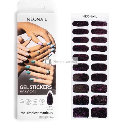 NEONAIL UV Gél Nálepky M03 Glitter 15 Vzorov
