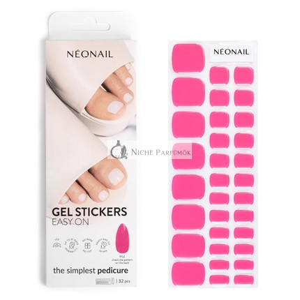 NEONAIL UV Gél Nálepky Easy On P02 Ružové 15 Vzorov Nechty Nálepky Lak na Nechty Pásky Gélové Nechty Nálepky Nálepky na Ruky a Nohy Dekorácia Nechtov Dizajn