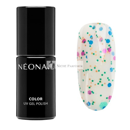 NEONAIL UV Lak na nechty 7.2ml Konfetti majstrovstiev multicolor glitter gél lak