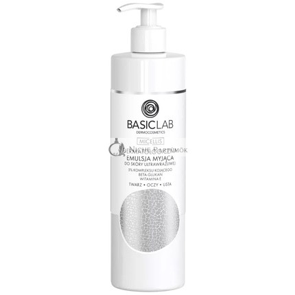 Basiclab Dermatologická čistiaca emulzia pre ultra citlivú pleť, 300ml
