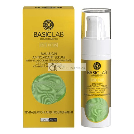 BasicLab emulzia pleťové sérum s vitamínom C 30ml pre suchú a zmiešanú pleť