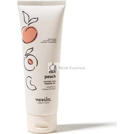 Resibo Bohatý Broskyňový Prírodný Umývací Gél 125ml, 100% Vegán