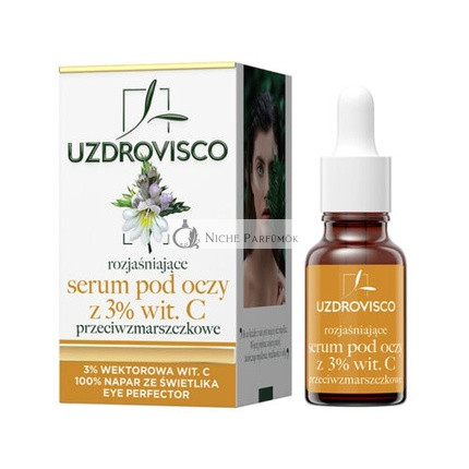 UZDROVISCO Rozjasňujúce sérum s 3% vitamínom C na okolie očí 15ml