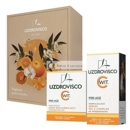 Uzdroviscoset Pre-Age Rozjasňujúci Krém na Tvár 50ml a Normalizujúce Sérum na Tvár 30ml